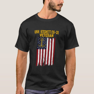 USS Sterett CG-31 Cruiser Veterans Dag vaders Da T-shirt