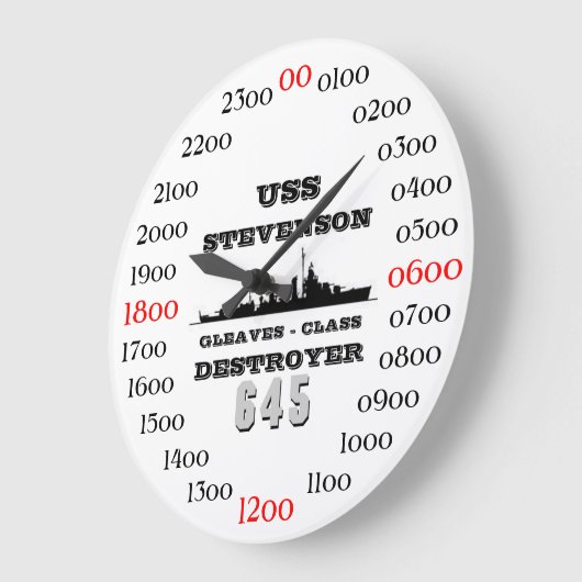 USS Stevenson (DD-645) Grote Klok (Hoek)