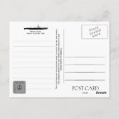 USS STICKLEBACK SS-415 ONDERZEEËR BRIEFKAART (Achterkant)