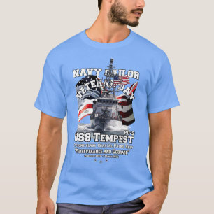 USS Tempest PC2 kustpatrouilleschepen veteranen T-shirt