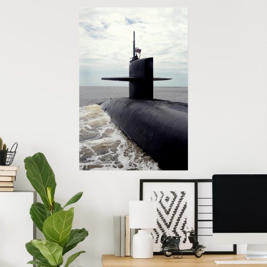 USS Tennessee (SSBN 734) Poster (Thuiskantoor)