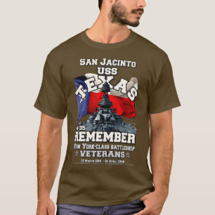 USS TEXAS BB35 slagschip San Jacinto T-shirt