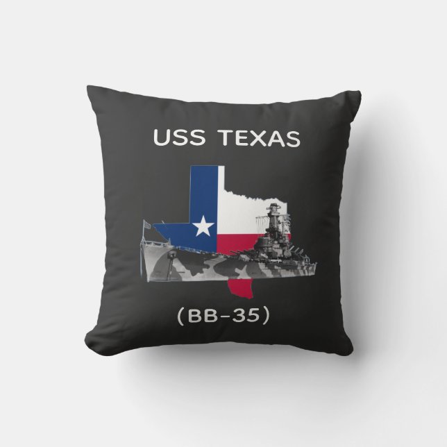 USS Texas (BB-35) 2  Kussen (Voorkant)
