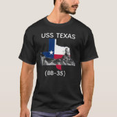 USS Texas (BB-35) 2  T-shirt (Voorkant)