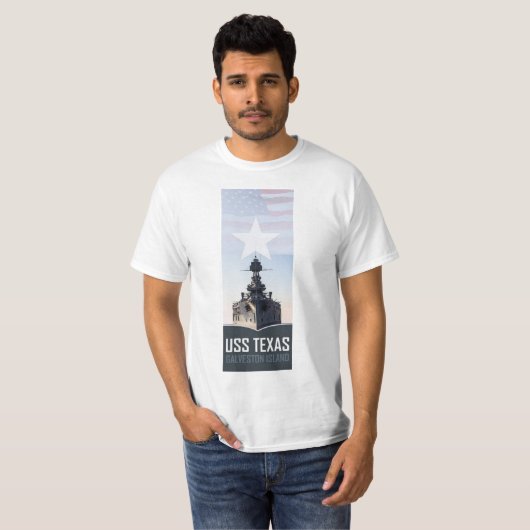 USS TEXAS T-Shirt (Voorkant volledig)