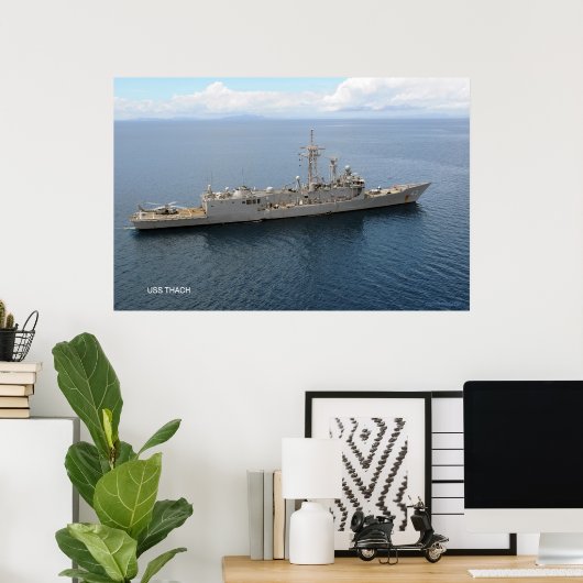 USS Thach (FFG 43) Poster (Thuiskantoor)