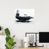 USS Theodore Roosevelt (CVN 71) Poster (Thuiskantoor)