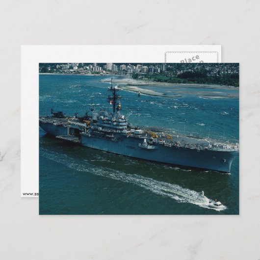 USS Tripoli", LPH 10 Briefkaart (Voorkant / Achterkant)