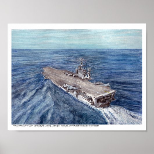 USS TRUMAN Art Print (Voorkant)