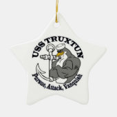 USS TRUXTUN kerstversiering Keramisch Ornament (Voorkant)