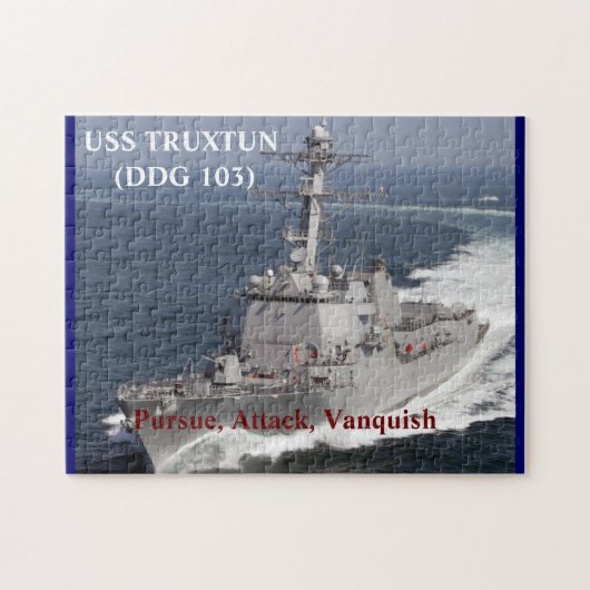 USS TRUXTUN Puzzle Legpuzzel (Horizontaal)