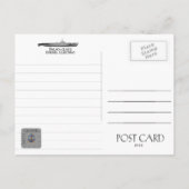 USS USS CARBONERO SS-337 SUBMARINE - BRIEFKAART (Achterkant)