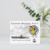 USS USS CARBONERO SS-337 SUBMARINE - BRIEFKAART (Staand voorkant)