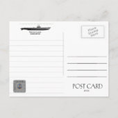 USS USS QUILLBACK SS-424 SUBMARINE - BRIEFKAART (Achterkant)