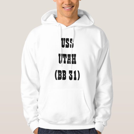 USS UTAH (BB 31) HOODIE (Voorkant)