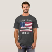 USS Utah (BB-31)  T-shirt (Voorkant volledig)