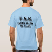 USS Verenigde Staten van Salsa T-shirt (Achterkant)