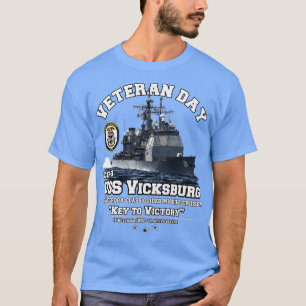 USS Vicksburg CG69 US Navy Cruiser veteranen T-shirt
