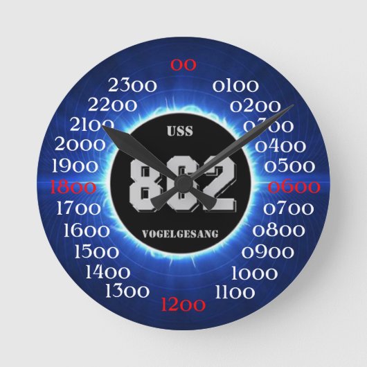 USS Vogelgesang (DD-862) Ronde Klok (Voorkant)