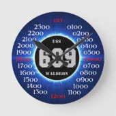 USS Waldron (DD-699) Ronde Klok (Voorkant)