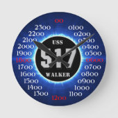 USS Walker (DD-517) Ronde Klok (Voorkant)