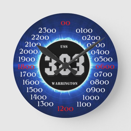 USS Warrington (DD-383) Ronde Klok (Voorkant)