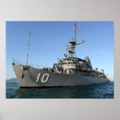 USS Warrior (MCM 10) Poster (Voorkant)