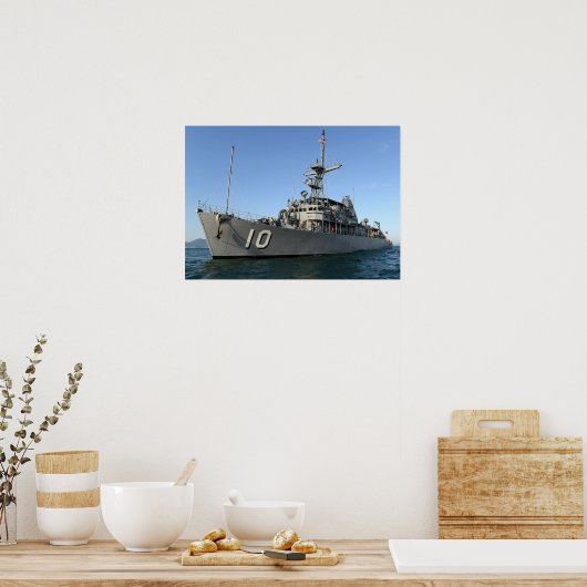 USS Warrior (MCM 10) Poster (Keuken)