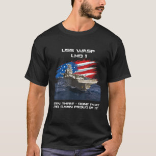 USS Wasp LHD 1 amfibisch aanvalsschip veteraan VS T-shirt