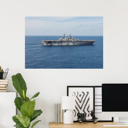 USS Wasp (LHD 1) Poster (Thuiskantoor)