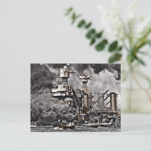 USS West Virginia Briefkaart (Staand voorkant)