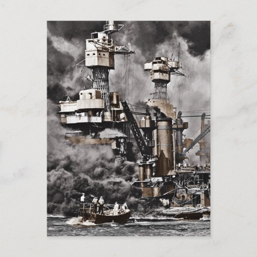 USS West Virginia Briefkaart (Voorkant)