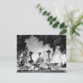 USS West Virginia op Pearl Harbour Briefkaart (Staand voorkant)