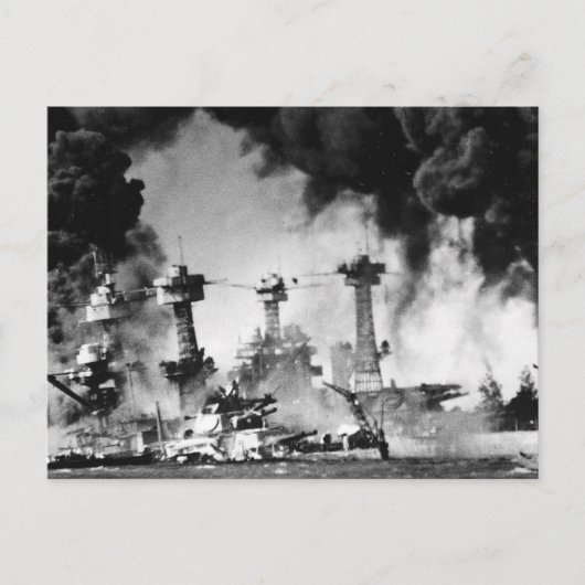 USS West Virginia op Pearl Harbour Briefkaart (Voorkant)