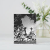 USS West Virginia op Pearl Harbour Briefkaart (Staand voorkant)