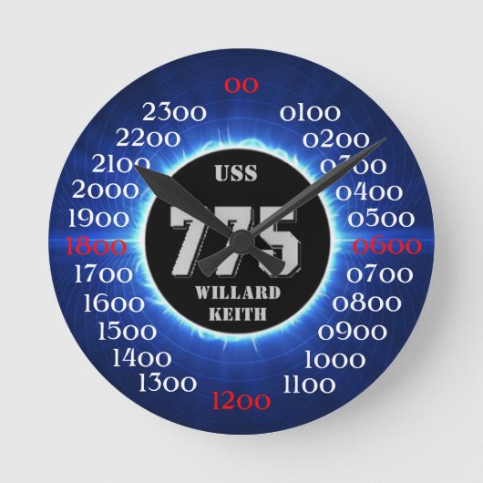 USS Willard Keith (DD-775) Ronde Klok (Voorkant)