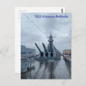 USS Wisconsin Battleship Briefkaart (Voorkant / Achterkant)