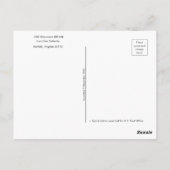 USS Wisconsin (BB-64) Battlehip Iowa-Class Briefkaart (Achterkant)