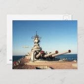 USS Wisconsin (BB-64) Briefkaart (Voorkant / Achterkant)