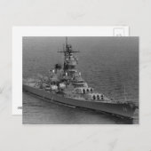 USS Wisconsin (BB-64) Briefkaart (Voorkant / Achterkant)