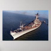 USS Wisconsin (BB-64) Poster (Voorkant)