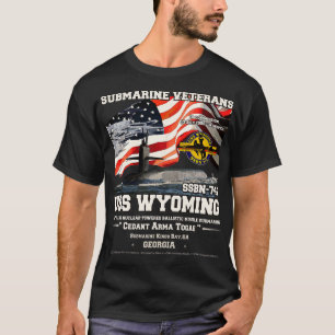 USS Wyoming SSBN742 Onderzeebootveteranen T-shirt