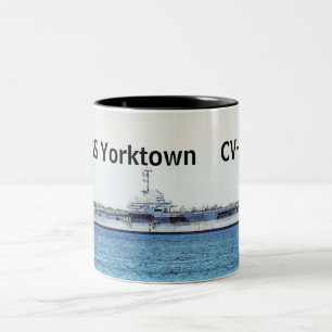 USS Yorktown Coffee-Mok Tweekleurige Koffiemok