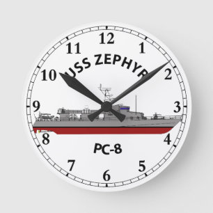 USS Zephyr PC-8 Patrol Coastal Ronde Klok