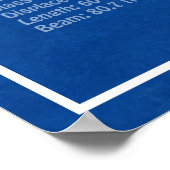 USS Zumwalt - Schip Blauwdruk Plannen ABD Poster (Hoek)