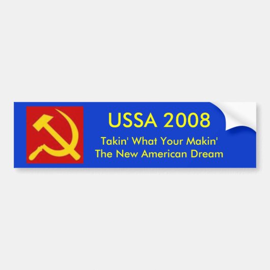 USSA 2008 - Gepersonaliseerd Bumpersticker (Voorkant)