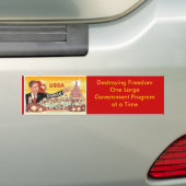 USSA - Vernietiging van de vrijheid... Bumpersticker (Op auto)