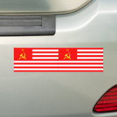 USSA-vlag (2) Bumpersticker (Op auto)