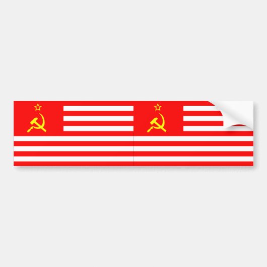 USSA-vlag (2) Bumpersticker (Voorkant)