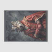 Ussar Wolf in Victoriaans uniform Tissuepapier (Voorkant)